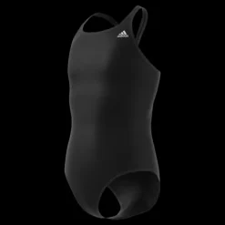 adidas Solid Fitness Swimsuit Black Svart New