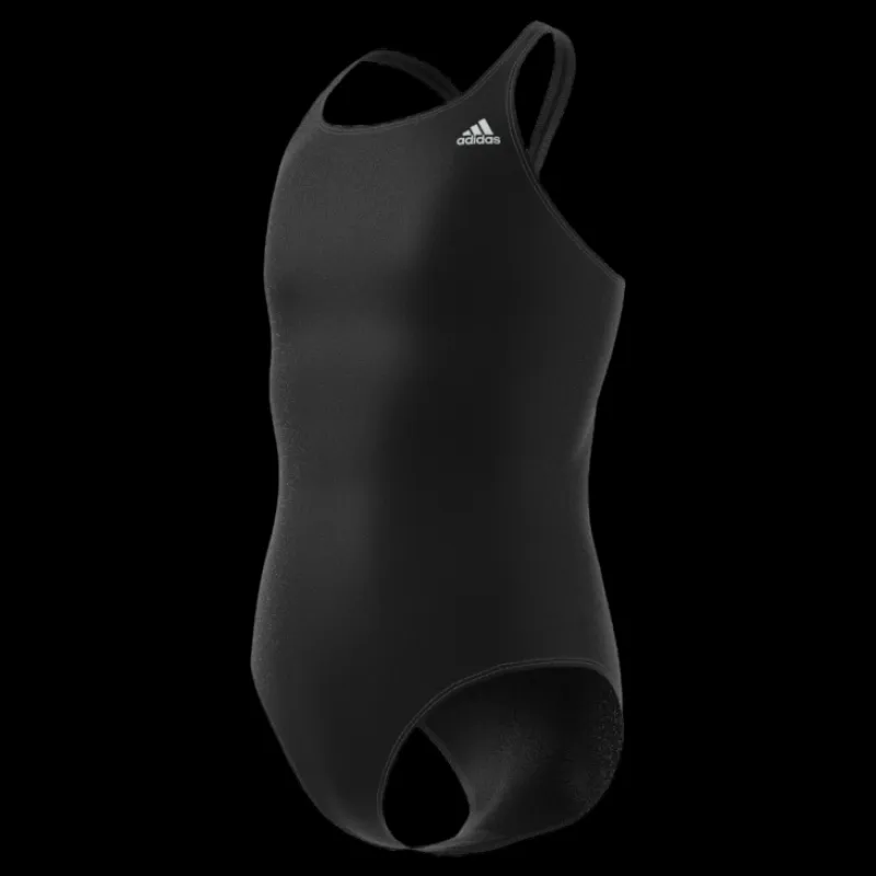 adidas Solid Fitness Swimsuit Black Svart New