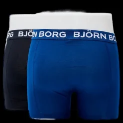 Björn Borg Solid Shorts 2-Pack Blå och Svart Online