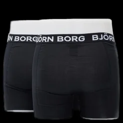 Outlet Björn Borg Solid Shorts 2-Pack Svart