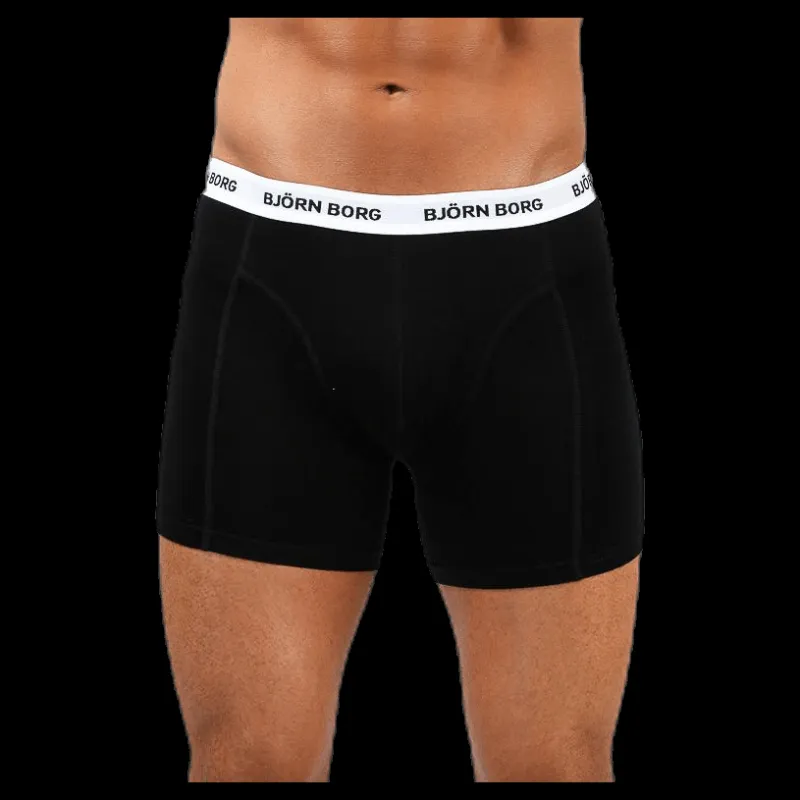 Björn Borg Solid Shorts 5-Pack Black Svart Online