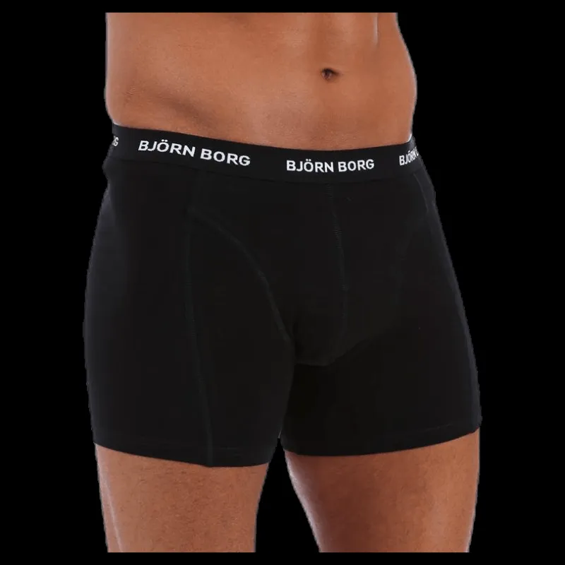 Björn Borg Solid Shorts 3-Pack Black Svart