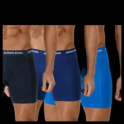 Björn Borg Solid Shorts 3-Pack Blue Blå Online