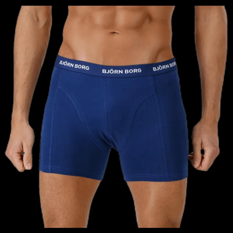 Björn Borg Solid Shorts 3-Pack Blue Blå Online