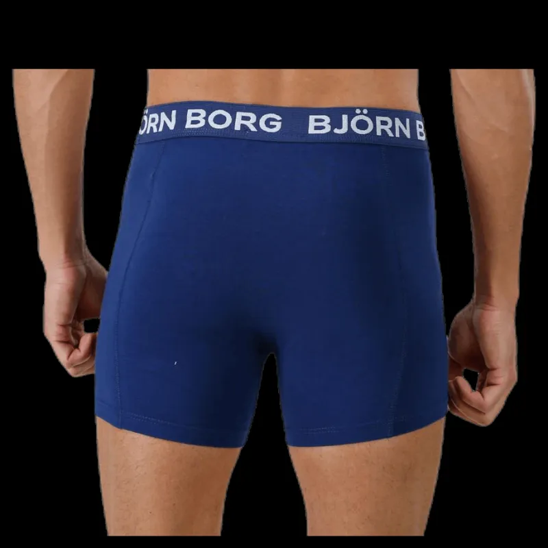 Discount Björn Borg Solid Shorts 2-Pack Blue Blå