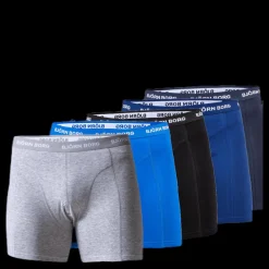 Björn Borg Solid Shorts 5-Pack Blue/Patterned Blå och Mönstrad Sale