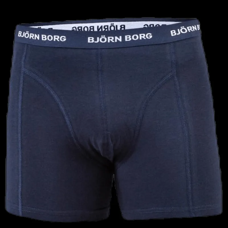 Björn Borg Solid Shorts 5-Pack Blue/Patterned Blå och Mönstrad Sale