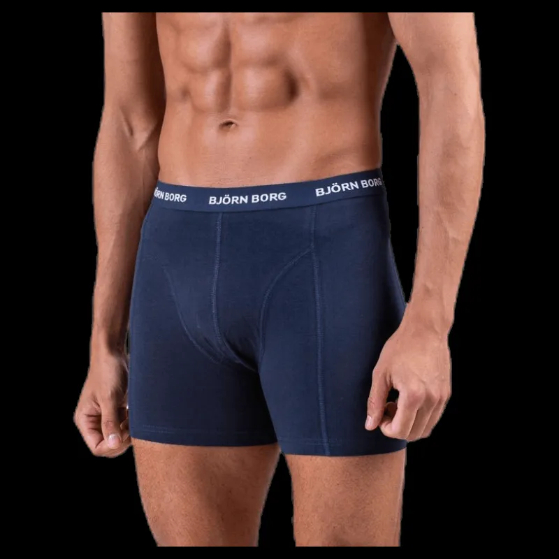 Björn Borg Solid Shorts 5-Pack Blue/Patterned Blå och Mönstrad Sale