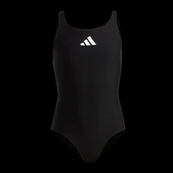adidas Solid Small Logo Swimsuit Black / White Svart Clearance