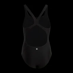 adidas Solid Small Logo Swimsuit Black / White Svart Clearance