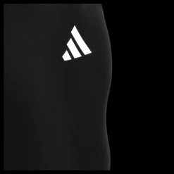 adidas Solid Small Logo Swimsuit Black / White Svart Clearance
