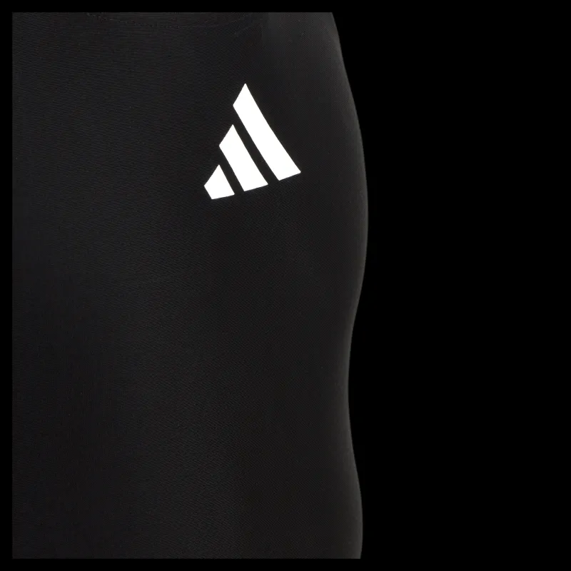 adidas Solid Small Logo Swimsuit Black / White Svart Clearance