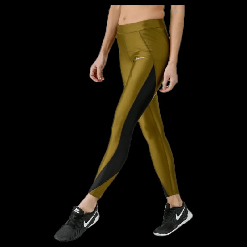 Sale Nike Speed Metallic 7/8 Tight Black/Green Svart och Grön