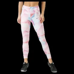 Sale Nike Speed Printed Tight 7/8 Pink/White Rosa