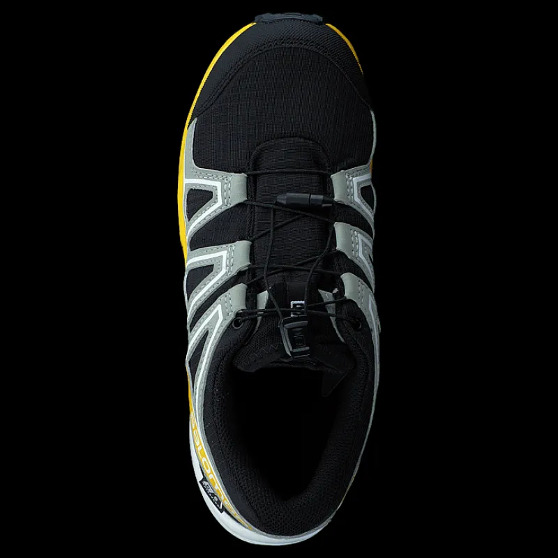 Clearance Salomon Speedcross Cswp J Black/wrought Iron/lemon Svart