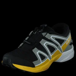 Clearance Salomon Speedcross Cswp J Black/wrought Iron/lemon Svart