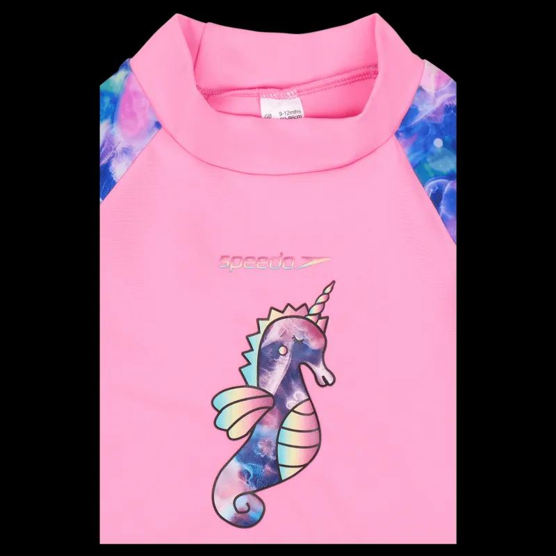 Outlet Speedo Bb Girl Pink Sunscreen Pink/blue Flerfärgad
