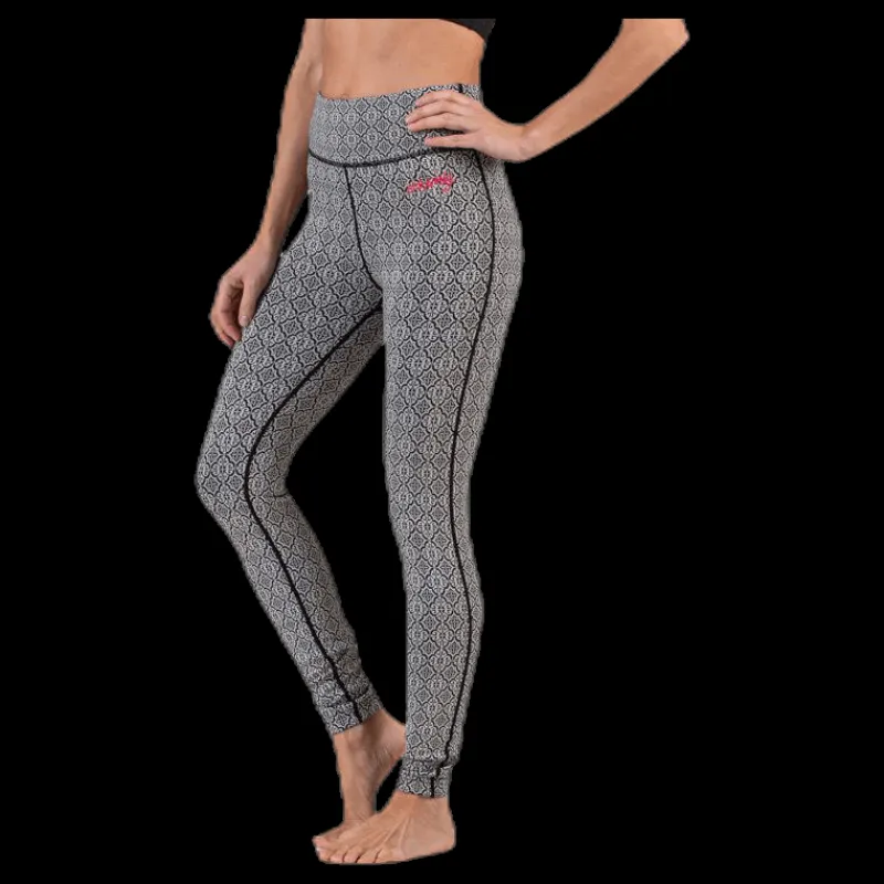 Outlet Odd Molly Spin To Win Mid Layer Tights White/Black Vit och Svart