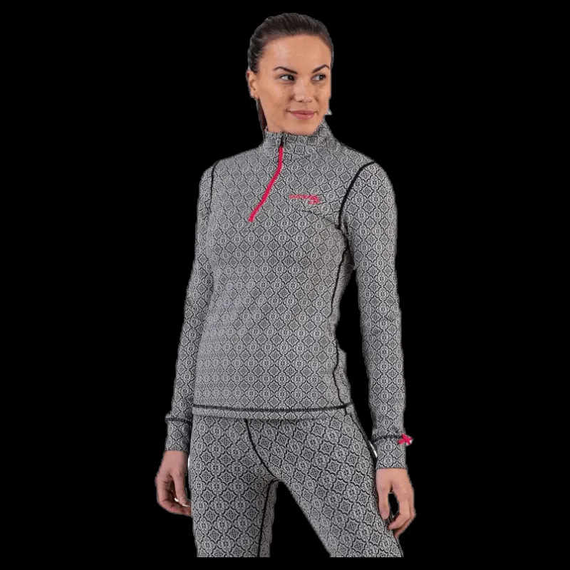 Online Odd Molly Spin To Win Mid Layer Top White/Black Vit och Svart