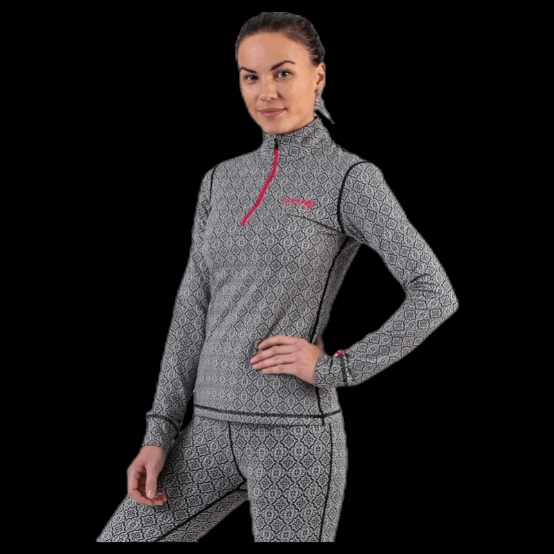 Online Odd Molly Spin To Win Mid Layer Top White/Black Vit och Svart