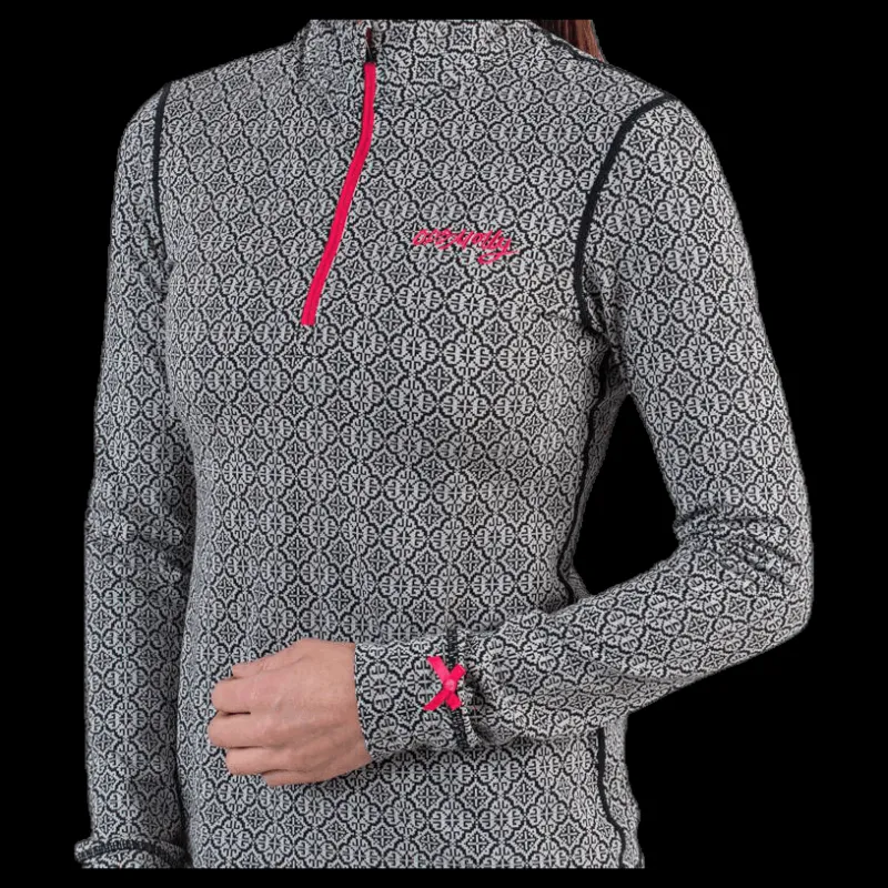 Online Odd Molly Spin To Win Mid Layer Top White/Black Vit och Svart