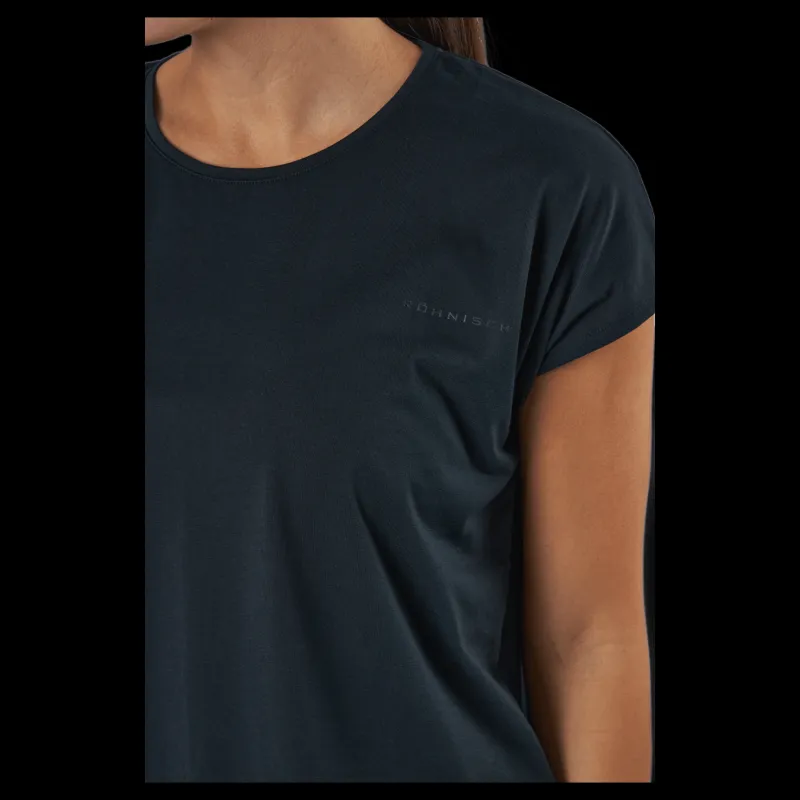 Röhnisch Split Back Tee Black Svart