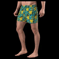 Hot Happy Socks Sponge Bob Swim Shorts Blue/Yellow Blå och Gul