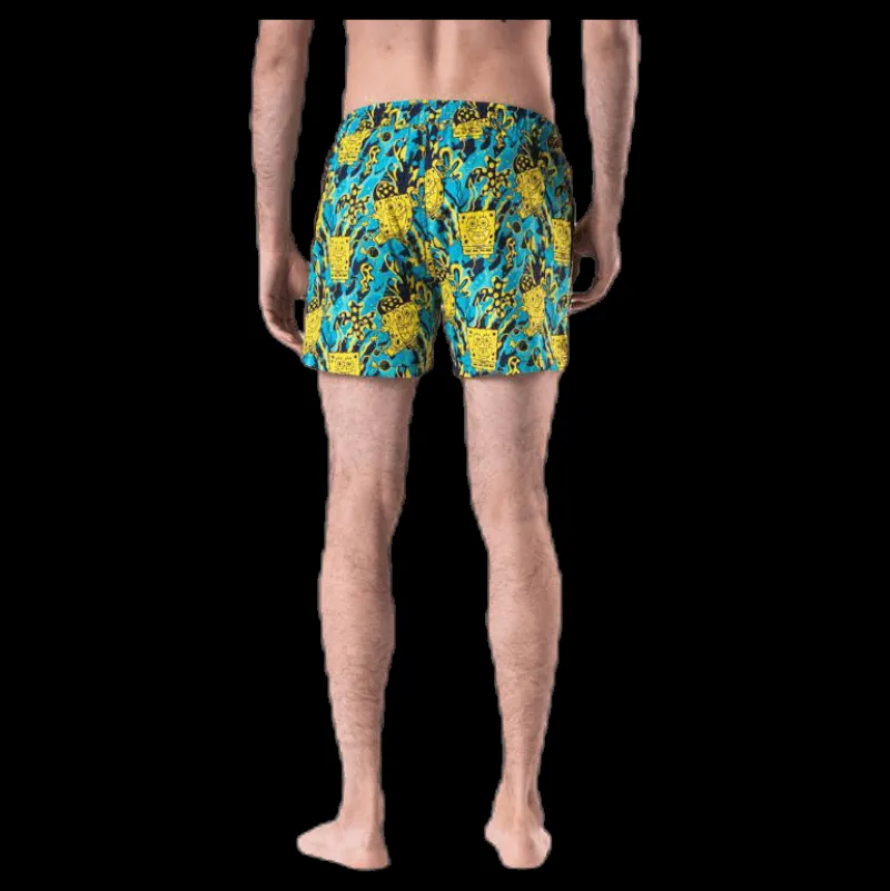 Hot Happy Socks Sponge Bob Swim Shorts Blue/Yellow Blå och Gul