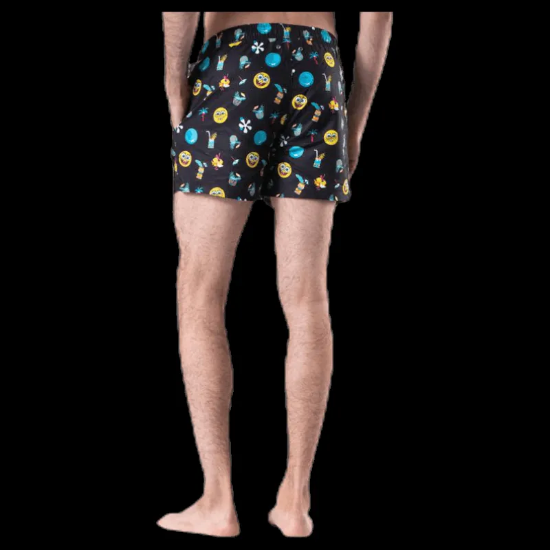 Happy Socks Sponge Bob Swim Shorts Black Svart Online