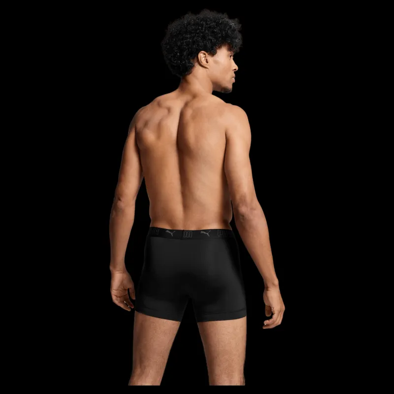 Best Puma Sport Microfiber Boxer 2p Black Svart