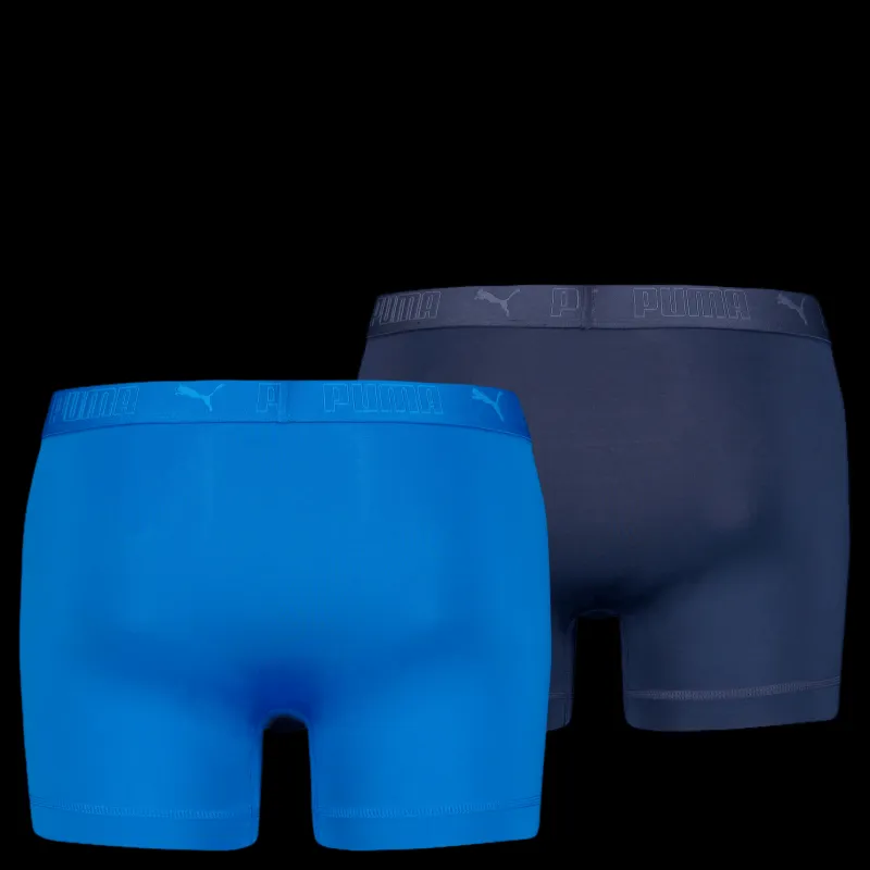 Puma Sport Microfiber Boxer 2p Blue Combo Blå Clearance