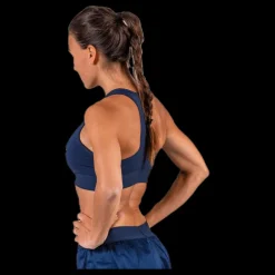 Tommy Hilfiger Sport Sports Bra Medium Tri Logo Blue Blå Best