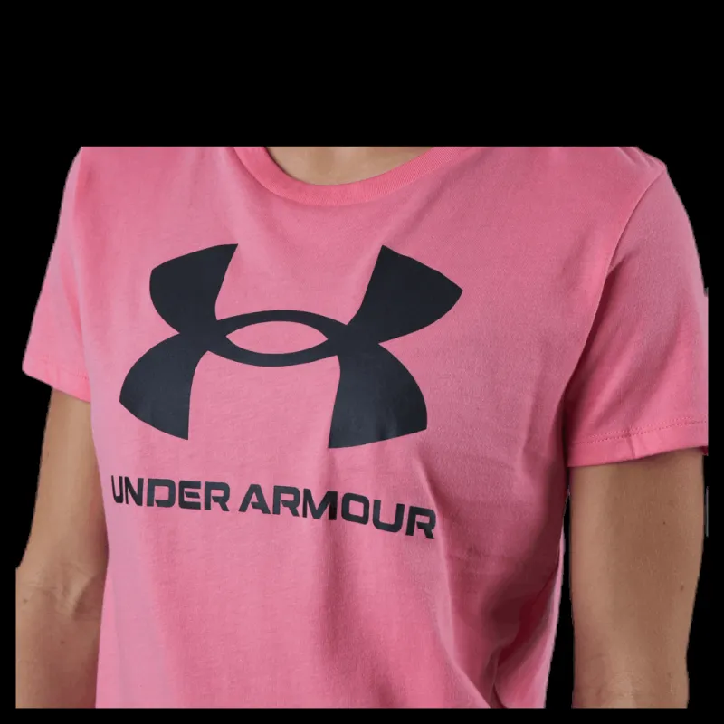 Online Under Armour Sportstyle Graphic SS Pink Rosa