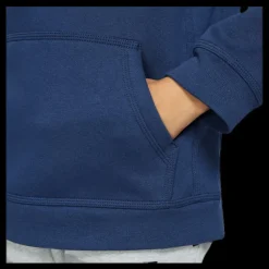 Nike Sportswear Club Big Kids' Pullover Hoodie MIDNIGHT NAVY/WHITE Blå Discount