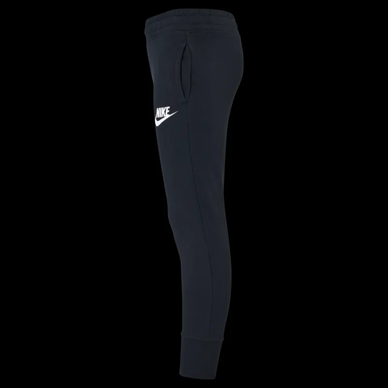 Outlet Nike Sportswear Club Big Kids' (Girls') French Terry Pants BLACK/WHITE Svart