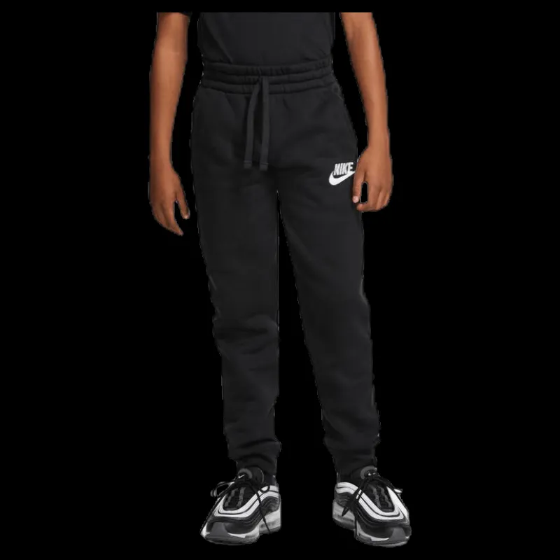 Nike Sportswear Club Fleece Big Kids' Pants BLACK/BLACK/WHITE Svart Hot