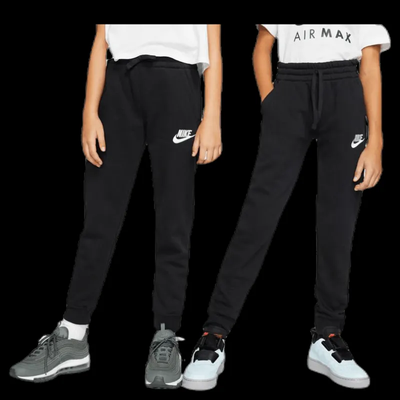 Nike Sportswear Club Fleece Big Kids' Pants BLACK/BLACK/WHITE Svart Hot