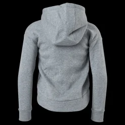 Nike Sportswear Club Fleece Big Kids' (Girls') Full-Zip Hoodie CARBON HEATHER/WHITE Grå