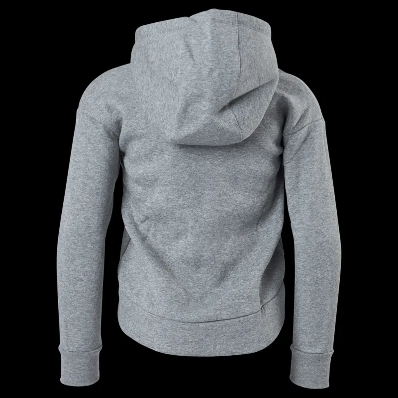 Nike Sportswear Club Fleece Big Kids' (Girls') Full-Zip Hoodie CARBON HEATHER/WHITE Grå