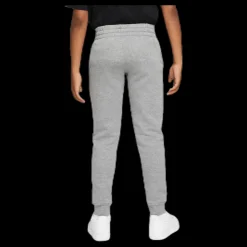 New Nike Sportswear Club Fleece Big Kids' Pants CARBON HEATHER/COOL GREY/WHITE Grå