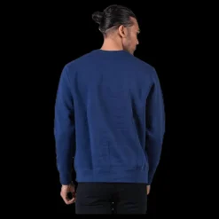 Nike Sportswear Club Fleece Crew MIDNIGHT NAVY/WHITE Blå Online