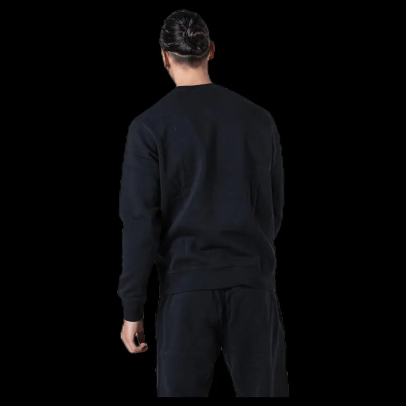 Nike Sportswear Club Fleece Crew BLACK/WHITE Svart