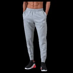 Best Nike Sportswear Club Fleece Joggers DK GREY HEATHER/MATTE SILVER/WHITE Grå