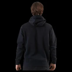 New Nike Sportswear Club Fleece Men's Full-Zip Hoodie BLACK/BLACK/WHITE Svart