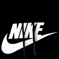 Nike Sportswear Club Fleece Men's Graphic Pullover Hoodie BLACK/BLACK/WHITE Svart Best