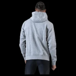 Online Nike Sportswear Club Fleece Men's Full-Zip Hoodie DK GREY HEATHER/MATTE SILVER/WHITE Grå