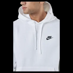 Nike Sportswear Club Fleece Pullover Hoodie WHITE/WHITE/BLACK Vit Discount