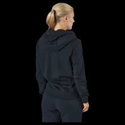 Nike Sportswear Club Fleece Women's Logo Pullover Hoodie BLACK/WHITE Blå Sale