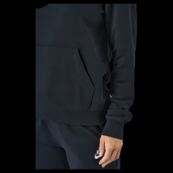 Nike Sportswear Club Fleece Women's Logo Pullover Hoodie BLACK/WHITE Blå Sale
