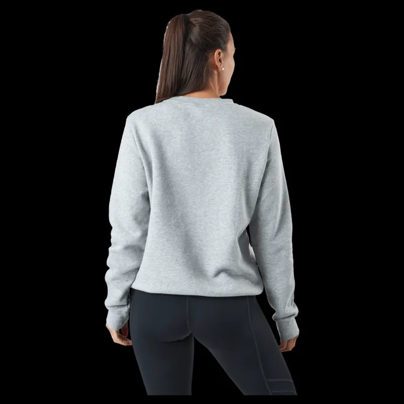 Clearance Nike Sportswear Club Fleece Women's Crew DK GREY HEATHER/WHITE Grå